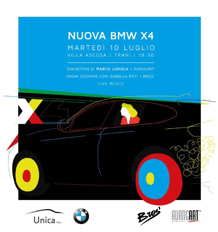 Marco Lodola BMW X4 flyer