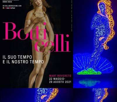 Marco Lodola - Marco Lodola al Mart di Rovereto “Botticelli il suo tempo e il nostro tempo”