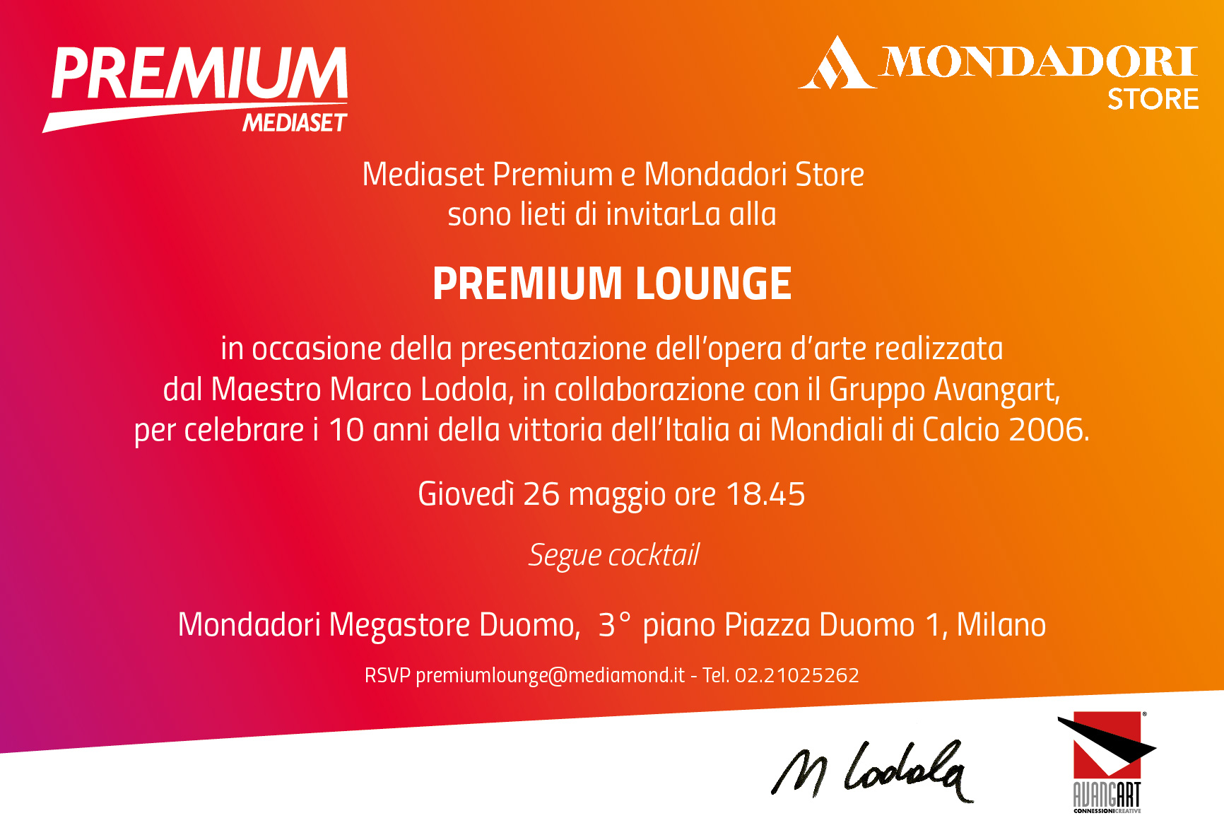 Marco Lodola - Premium Lounge